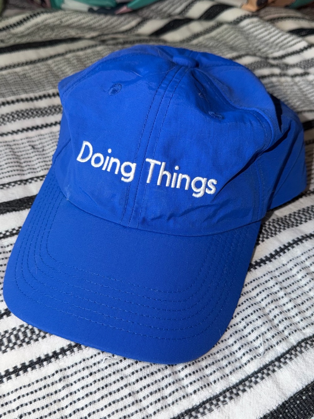 Outdoor Voices Doing Things baseball hat in blue